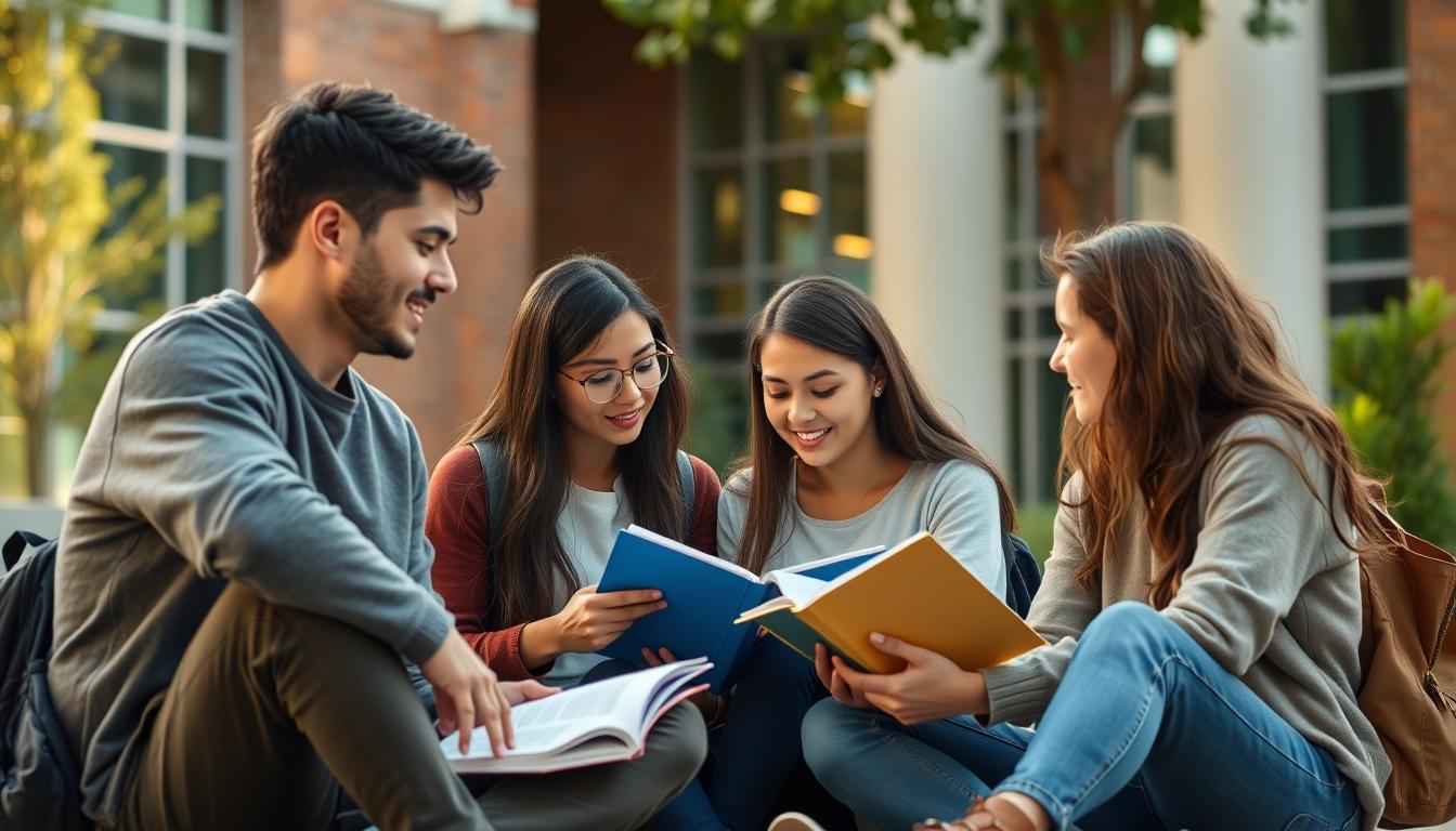 Structured study materials and learning resources on a desk